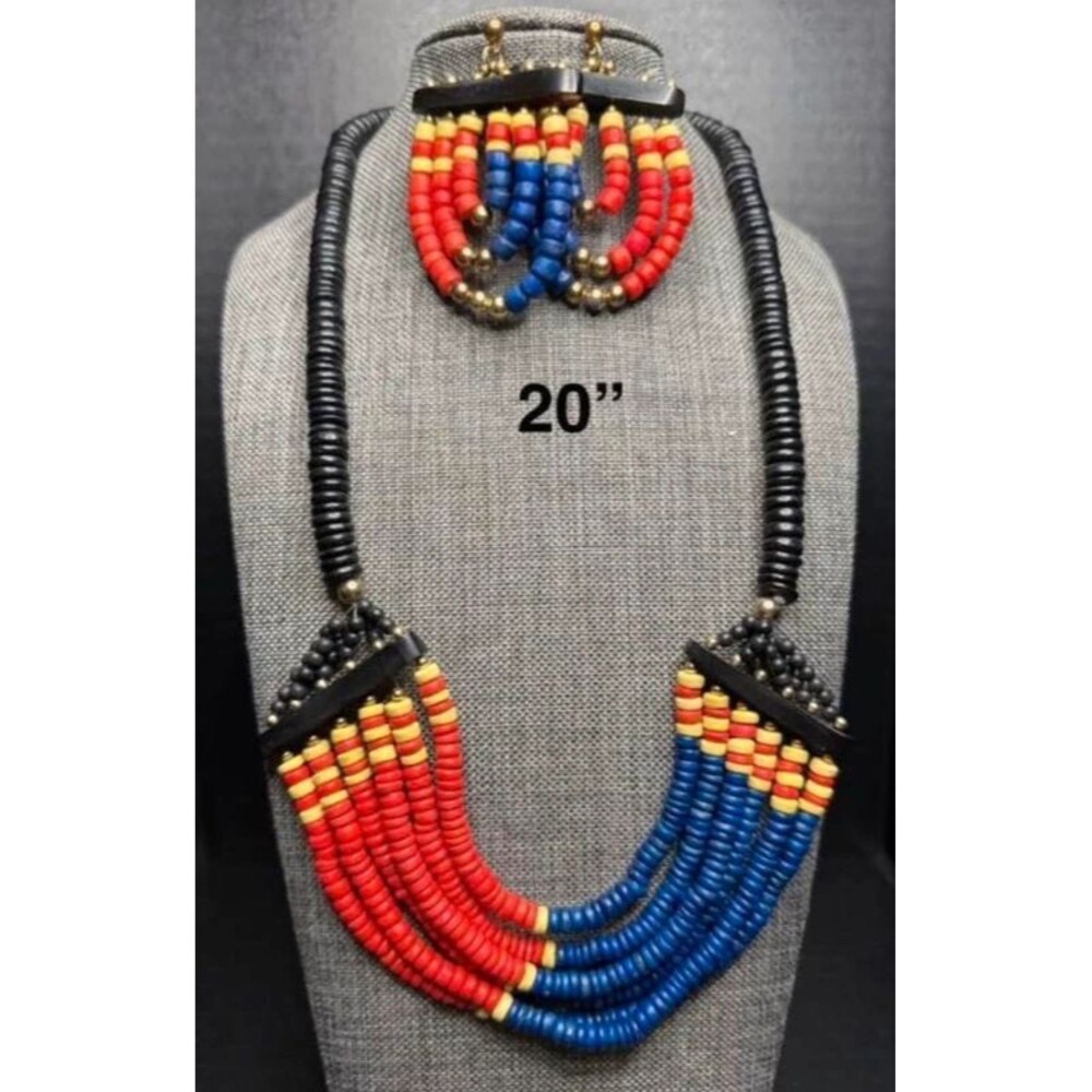 *Vintage Asymmetrical Color-Blocked Set
